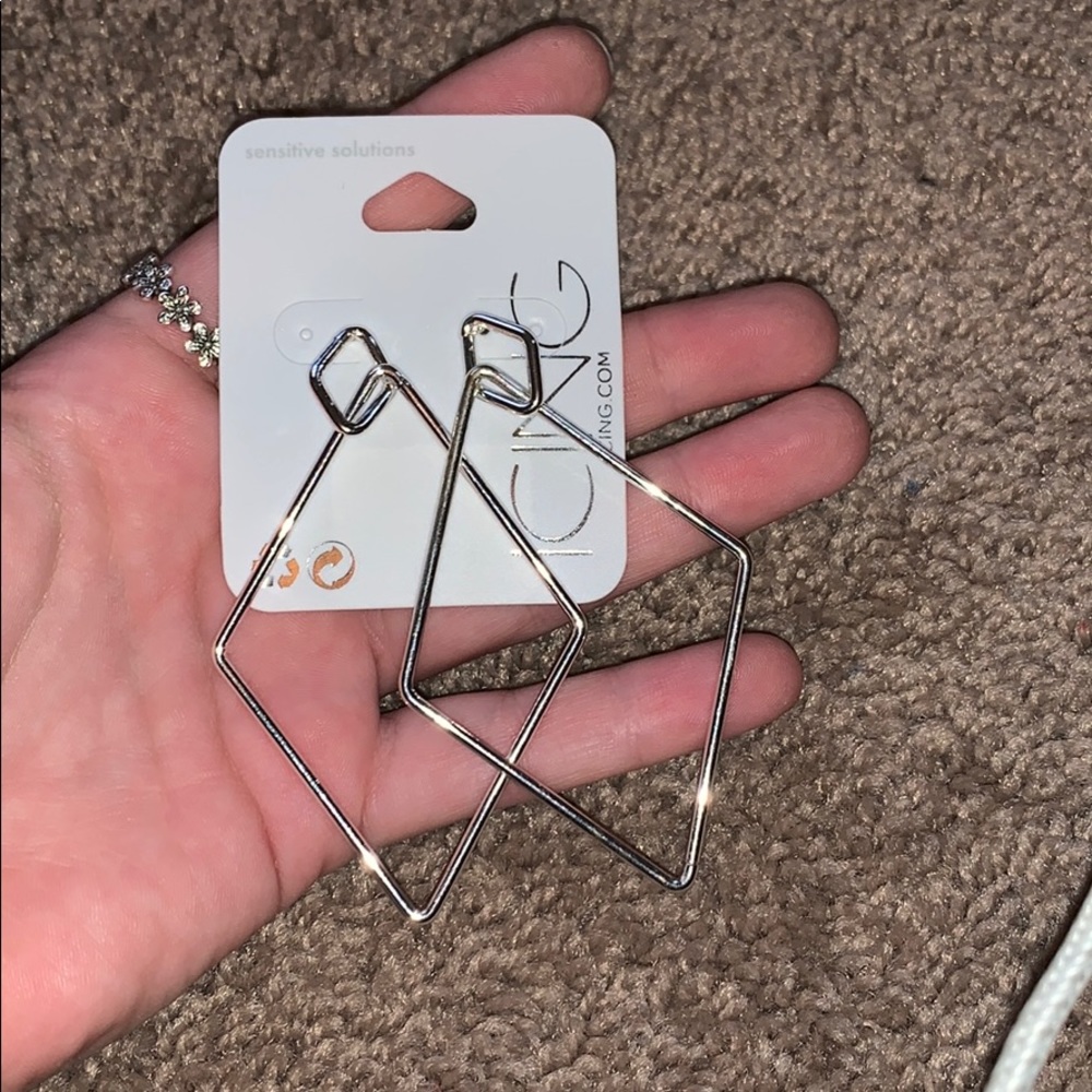 Diamond Hoop Earrings